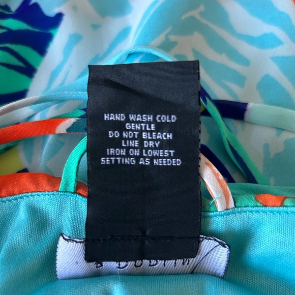 Flowy high-low spaghetti straps chiffon dress - Picture 5 of 6